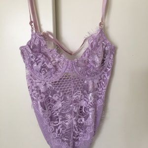 Lilac lace bodysuit